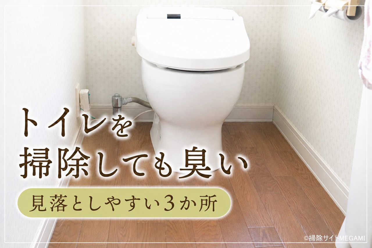 トイレを掃除しても臭いのはなぜ?見落としやすい原因と3か所の掃除方法