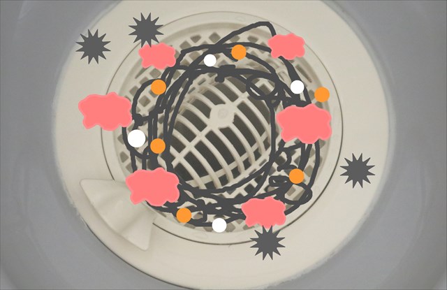 お風呂の排水溝掃除